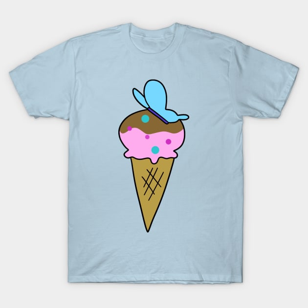 Butterfly Icecream T-Shirt by saradaboru